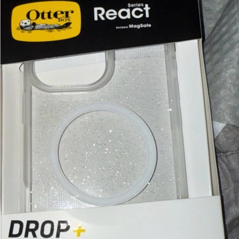 iPhone 16 pro Max clear glitter otterbox phone case
